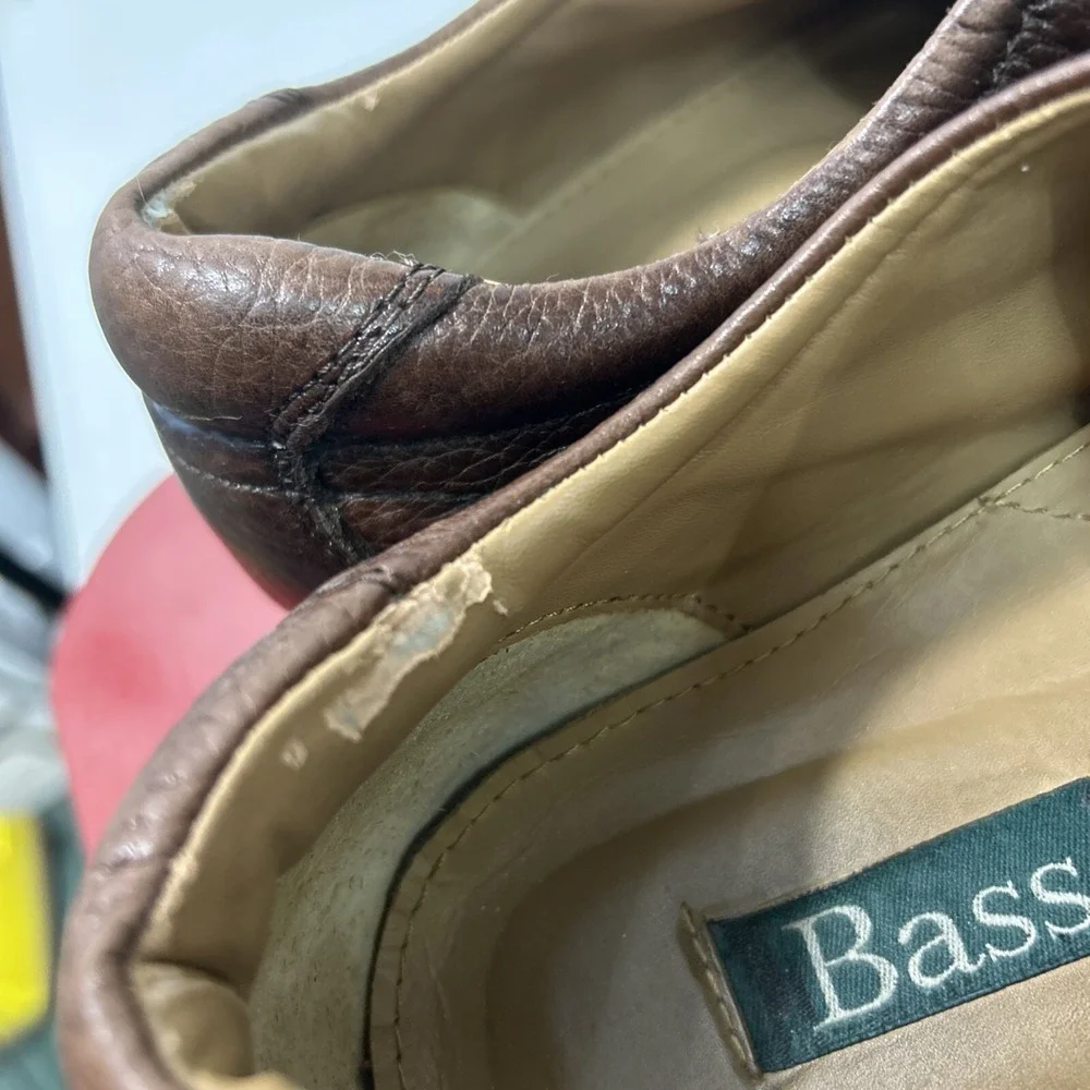 GH Bass and CO Mens 10.5 M Bass Lex Brown Lace Up Oxford‎ Multi Textured Shoes